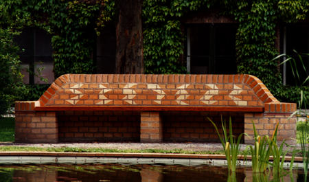 Brick bench, Sundby Hospital, København, 1991